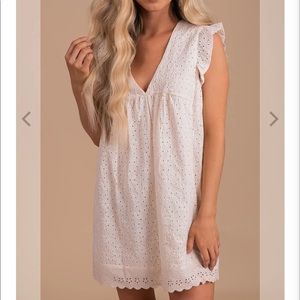 Darling Details Eyelet Mini Dress/Romper